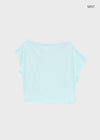 Rompu Loose Fit Off-shoulder Short Sleeve Tee