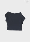 Rompu Loose Fit Off-shoulder Short Sleeve Tee