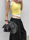 Pediloc Studded Leather Mini Bag