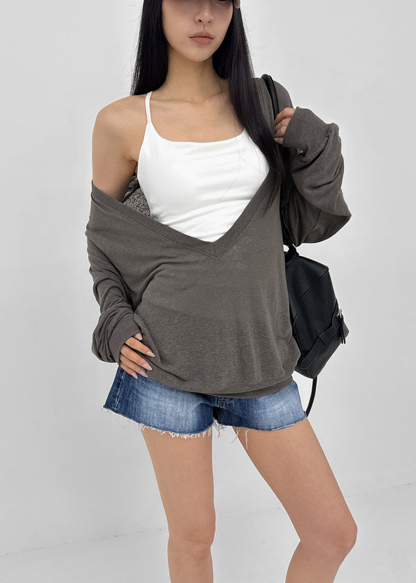 Mountain Low-waist Denim Shorts
