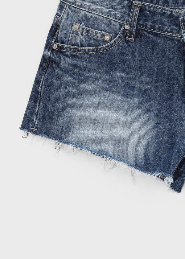 Mountain Low-waist Denim Shorts