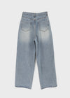 Rockle Damaged Wide Denim Pants