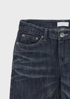 Curling Low-waist Bootcut Denim Pants