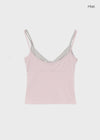 Canding Color-block Layered Sleeveless Top
