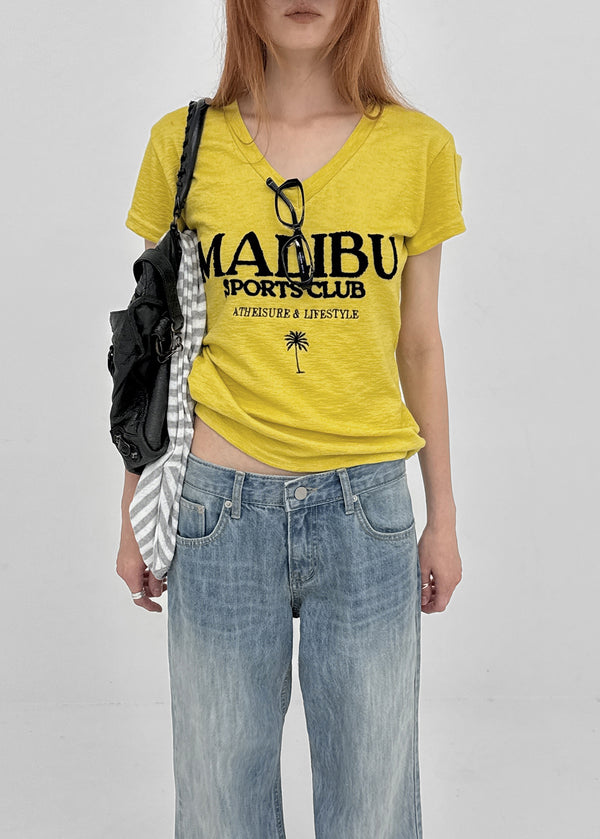 Millenni Lettering Pocket Short Sleeve T-shirt