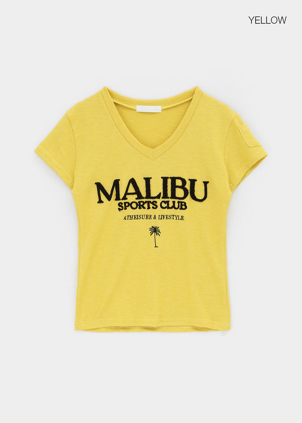 Millenni Lettering Pocket Short Sleeve T-shirt