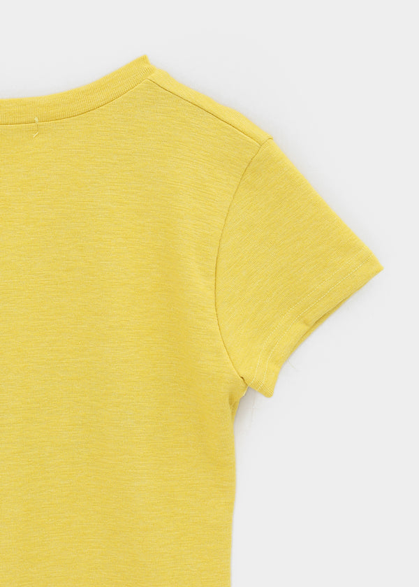Millenni Lettering Pocket Short Sleeve T-shirt