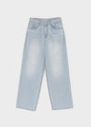Gemmon Striped Wide Denim Pants