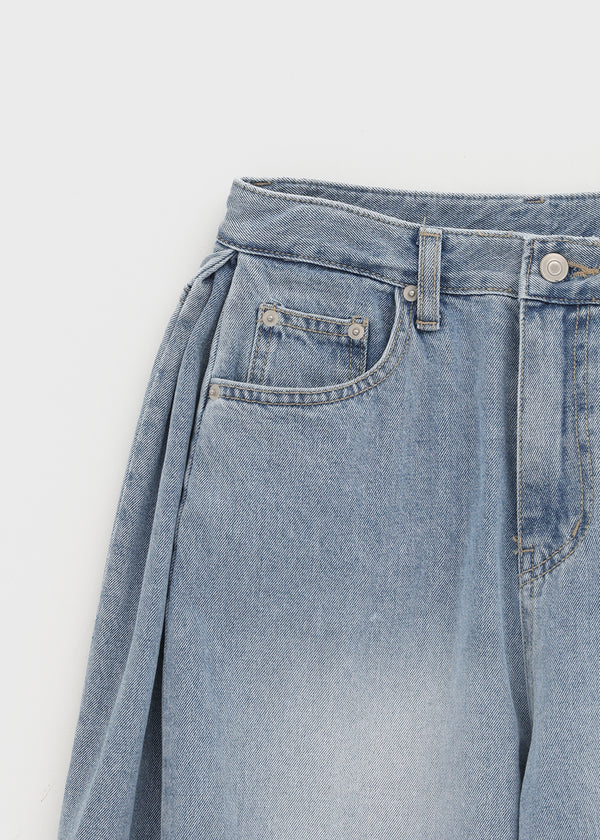 Colking Folding Wide Denim Pants