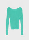 Pangk Pleated Long Sleeve Summer Knit (Set Available)