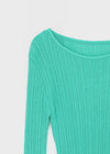 Pangk Pleated Long Sleeve Summer Knit (Set Available)