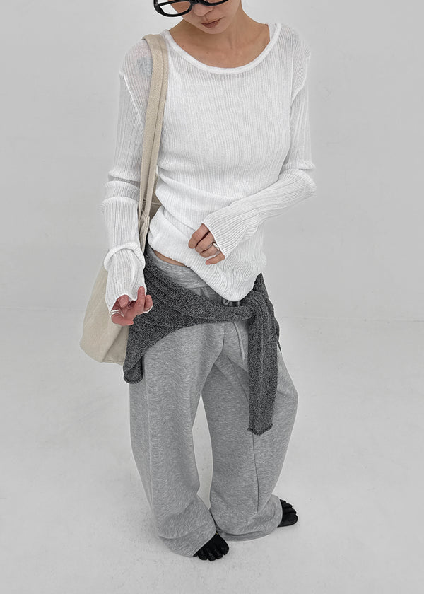 Pangk Pleated Summer Sleeveless Knit (Set Available)