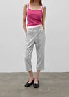 Summer Pocket Capri Elastic Waist Pants