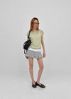 Peujeune Cap Sleeve Short-sleeve Knit