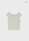 Peujeune Cap Sleeve Short-sleeve Knit