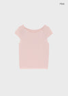 Peujeune Cap Sleeve Short-sleeve Knit