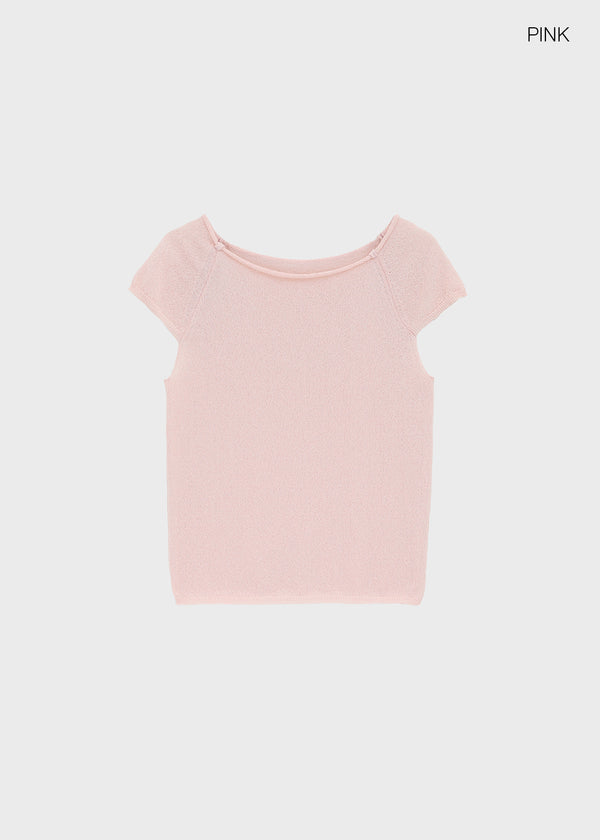 Peujeune Cap Sleeve Short-sleeve Knit