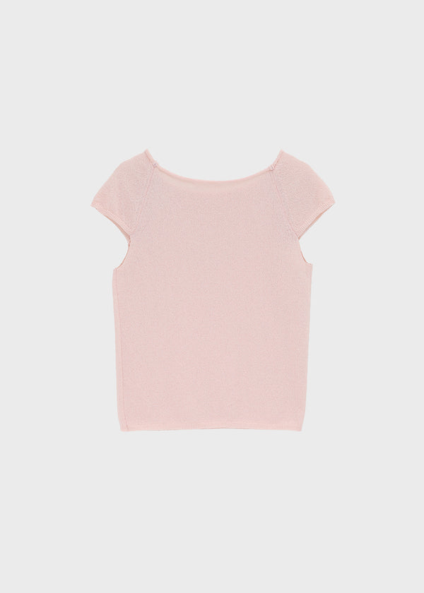 Peujeune Cap Sleeve Short-sleeve Knit