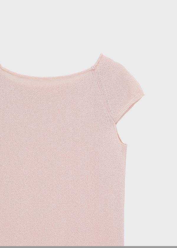 Peujeune Cap Sleeve Short-sleeve Knit