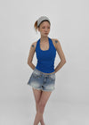 Judem Low-waist Washed Denim Shorts