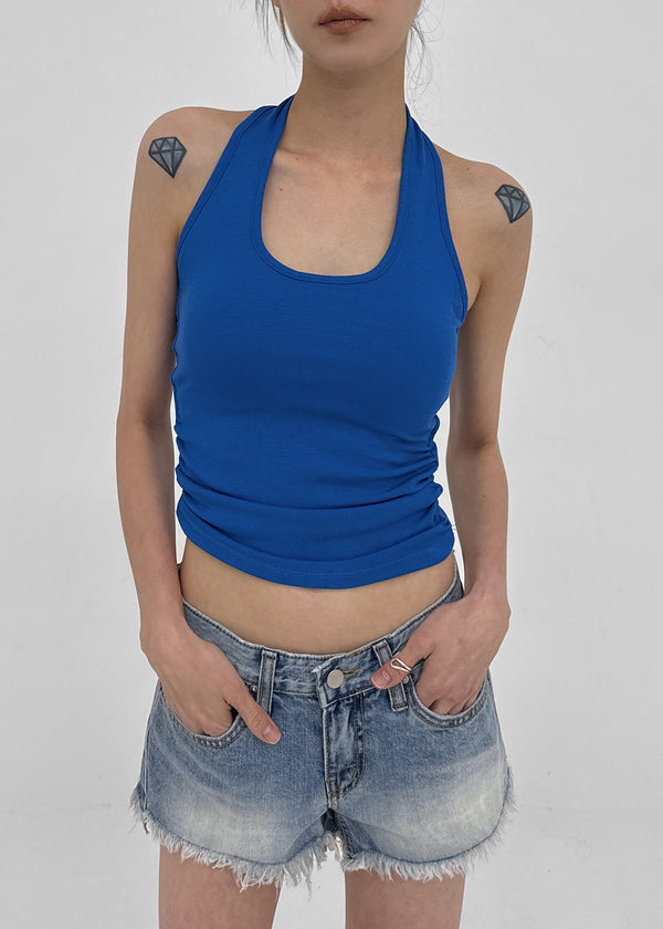 Judem Low-waist Washed Denim Shorts