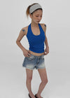 Judem Low-waist Washed Denim Shorts