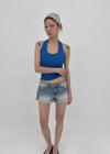 Judem Low-waist Washed Denim Shorts