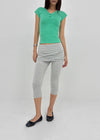 Serim V-neck Button Short-sleeve Tee