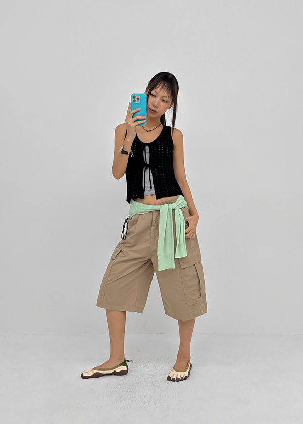 Laton Bermuda Cotton Cargo Pants
