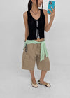 Laton Bermuda Cotton Cargo Pants