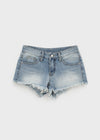 Judem Low-waist Washed Denim Shorts