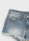 Judem Low-waist Washed Denim Shorts