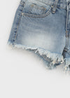 Judem Low-waist Washed Denim Shorts