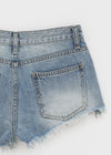 Judem Low-waist Washed Denim Shorts