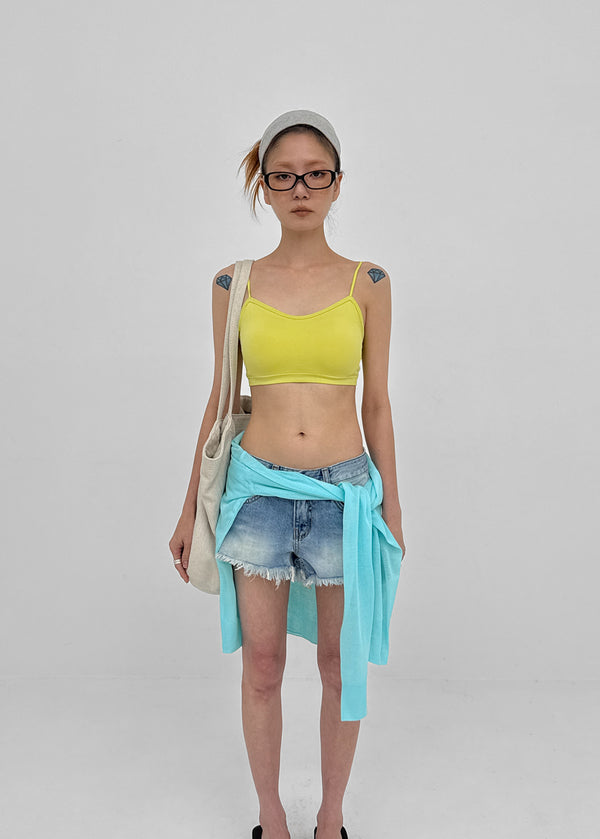 Shurung Strap Bra Top (Built-in Cap)