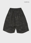 (UNISEX) GeulEum Camo Bermuda Banding Pants
