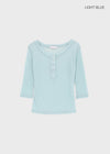 Morety Summer Henley Neck Sleeveless Tee