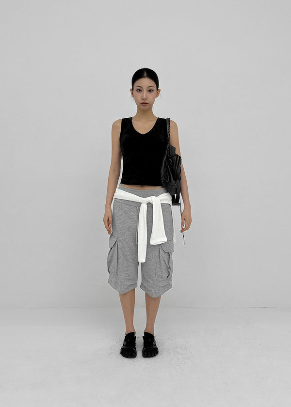 Poet Folding Cargo Bermuda Shorts