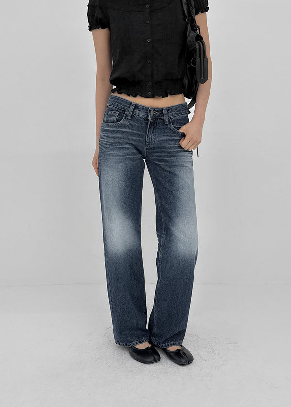 Zect Low-waist Straight Denim Pants