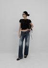 Zect Low-waist Straight Denim Pants