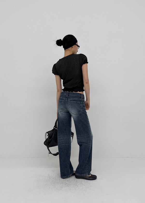 Zect Low-waist Straight Denim Pants