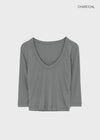 Compelli V-neck 3/4 Sleeves