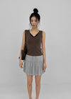Diet V-neck Lace Sleeveless (Built-in Cap)