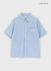 (UNISEX) Neod Stripe Short Sleeve Shirt