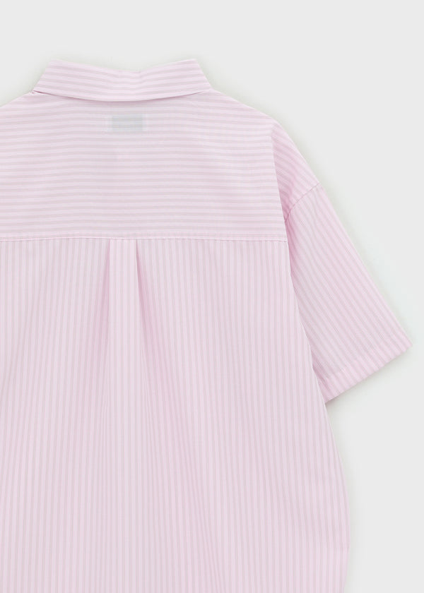 (UNISEX) Neod Stripe Short Sleeve Shirt