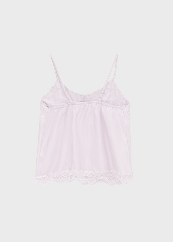 Reflect Satin Lace Sleeveless Top