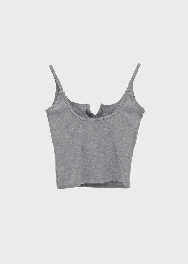 Carmen Button Crop Sleeveless (Built-in Cap)