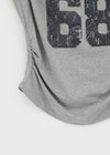 Diez Asymmetrical Off-shoulder Short Sleeve Tee