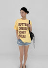(UNISEX) Potato Lettering Short Sleeve T-shirt