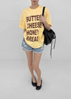 (UNISEX) Potato Lettering Short Sleeve T-shirt